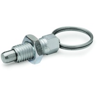 Ganter norm Ganter Normelemente GN 717-4-M8X1-AK-ST Rastbolzen, silber, 2