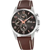 Lotus Herren Armbanduhr Lederband braun 18630/3 - Braun/Braun