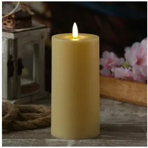 MARELIDA LED Stumpenkerze 15 cm 7,5 cm creme