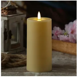 MARELIDA LED Stumpenkerze 15 cm 7,5 cm creme