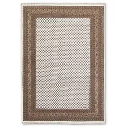Orientteppich Mir Boteh Plain 170 x 240 cm Wolle Beige