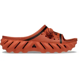 Crocs Unisex-Adult NBA Echo Slide Sandal, Orange/Abendrot im Zickzackmuster (Sunset Chevron), 41/42 EU - 41 EU