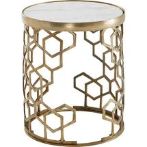 Wohnling Beistelltisch Gold Aluminium 46 x 46 x 55 cm