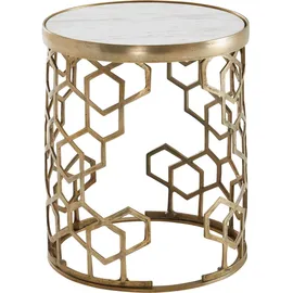 Wohnling Beistelltisch Gold Aluminium 46 x 46 x 55 cm