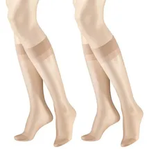 KUNERT FASHION GmbH Hudson Lilly Lafina 15 Kniestrumpf 6er Pack | ONESIZE (0) | Teint (HU-0010)