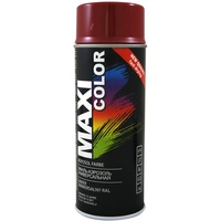 Maxi Color NEW QUALITY Sprühlack Lackspray Glanz 400ml Universelle spray Nitro-zellulose Farbe Sprühlack schnell trocknender Sprühfarbe (RAL 3004 Purpurrot glänzend)