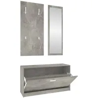 vidaXL Garderoben-Set 3-tlg 0 x 0 x 0 cm grau
