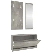 vidaXL Garderoben-Set 3-tlg 0 x 0 x 0 cm grau