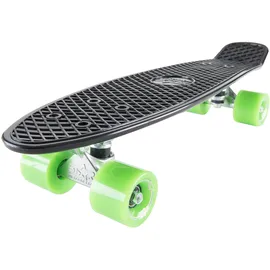 Star-Skateboard Kicktail grün/schwarz