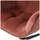Woood Drehsessel Wibo Samt 71 x 94 x 71 cm Braun/Rot drehbar