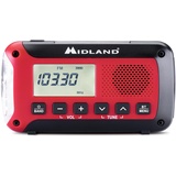 Midland ER250 BT Emergency Bluetooth Radio Powerbank (Akku) - Rot