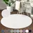 Carpet City Shaggy", beige Creme H:30mm Ø:80cm, Polypropylen, Teppiche, Teppich Langflor, Uni, Shaggy, flauschig-weich
