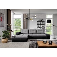 JVmoebel Ecksofa Stilvolles schwarz-graues Ecksofa modernes Design L-Form Couch Neu, Made in Europe grau|schwarz