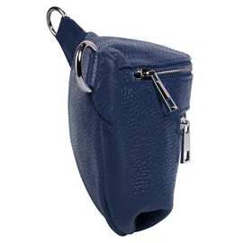 Samantha look Gürteltasche echt Leder, Made in blau
