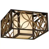 Elstead Lighting Remy 2-flammige Deckenleuchte Heritage Bronze/Parissiene Gold