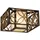 Elstead Lighting Remy 2-flammige Deckenleuchte Heritage Bronze/Parissiene Gold
