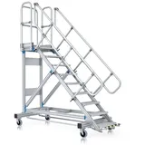 ZARGES Plattformtreppe Ergo Stop 236 cm Aluminium, Stahl