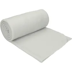Betz 4 Stück Fleecedecken Kuscheldecken Größe 130x170 cm Farbe Silber