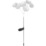 light&more Solarleuchte Metall spritzwassergeschützt IP44 Gartenstecker schwarz