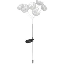 light&more Solarleuchte Metall spritzwassergeschützt IP44 Gartenstecker schwarz