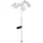 light&more Solarleuchte Metall spritzwassergeschützt IP44 Gartenstecker schwarz