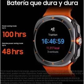 Samsung Galaxy Watch Ultra LTE 47 mm Titanium Gray Marine Band Orange