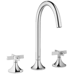 Waschtisch-Dreilochbatterie mit Ablaufgarnitur VAIA Chrom 20713809