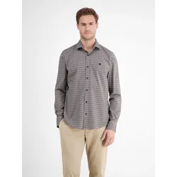 Poplinhemd mit Stretchanteil - Light Coffee - XXXL