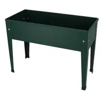 Esschert Design Kinderhochbeet Metall 75 x 50 x 80 cm Dunkelgrün