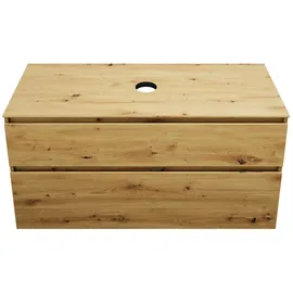 Burgbad Lin20 Waschtischunterschrank 120 x 48,7 x 66,1 cm Eiche Dekor Urban