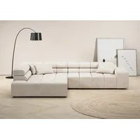 INOSIGN Ecksofa »Ancona incl. Kopfteilverstellung, OTTOs Choice, Breite 319cm, L-Form« wahlweise motorische Sitztiefenverstellung, auch in Cord + Easy Care, weiß