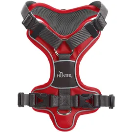 Hunter Divo Hundegeschirr rot/grau S