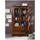Massivmoebel24 Vitrine Sheesham 100 x 45 x 180 cm Braun