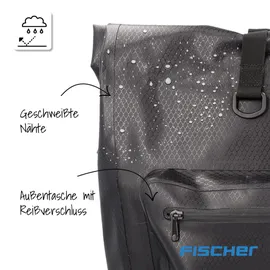 Fischer Gepäckträgertasche Plus Terra schwarz