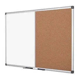 Bi-Office Kombitafel 150 x 120 cm braun/weiß