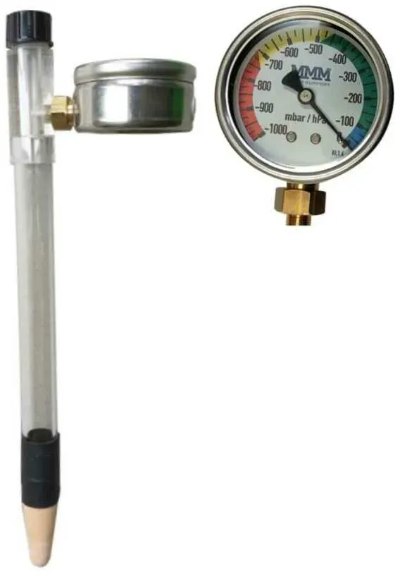 MMM Tensiometer TX6 | Bodenfeuchte messen in bis zu 30 cm Messtiefe (0–600 hPa) | von oben ablesbar