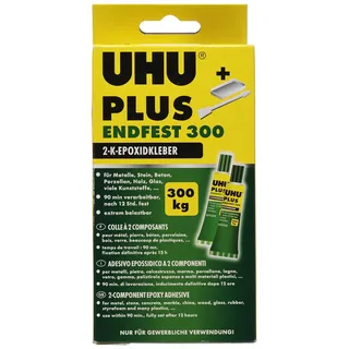 UHU 2-Komponentenepoxidkleber PLUS ENDFEST 300 Karton mit Tuben Binder 82g und