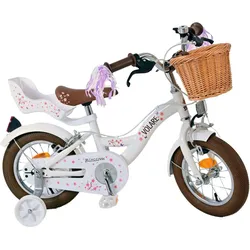 Kinderfahrrad 12 Zoll Volares Blossom 3-5 Jahre Weiß 12