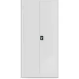 Jan Nowak Werkzeugschrank TC01A Werkstattschrank Garagenschrank Universalschrank Lagerschrank Pulverbeschichtet Flügeltüren Stahlblech 180 cm x 90 cm x 50 cm (Grau)