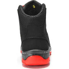 ELTEN Sicherheitsschuhe MADDOX black-red Mid ESD S3, Gr. 43