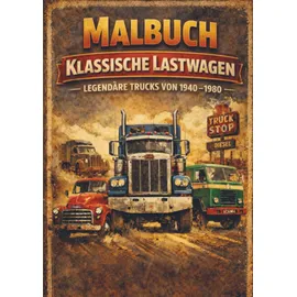 Brave New Books Malbuch, Klassische Lastwagen
