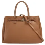 Cluty Henkeltasche Leder Brown