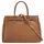 Cluty Henkeltasche Leder Brown