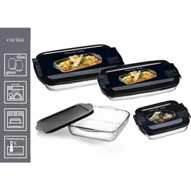 Ritzenhoff & Breker Cucina Auflaufform mit Frischhaltedeckel quadratisch 3,2 l