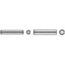 TOOLCRAFT TO-448212 Spannstifte (Ø x L) 12 mm x 40 mm Fjederstål 50 stk