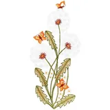 w. reuter & sohn - plauener spitze W. Reuter & Sohn - Plauener Spitze® Fensterbild Fensterbild "Pusteblumen" farbig bunt