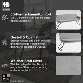 Musterring Polsterbank Tavia Silber 200 x 87 x 66 cm