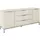 Rauch Kombikommode RAUCH "Kommode Türkommode Sideboard Kombikommode FLIPP mit Glasfront", beige (beige, glas beige (champagner)), B:160cm H:71cm T:42cm, Holzwerkstoff, Sideboards, Kombikommode, 2-türig, 3 Schubladen, Soft-Close-Funktion, Oberboden und Front