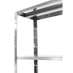 Hendi Lagerregal mit 4 Böden Kitchen Line aus Edelstahl 1000x400x1800mm