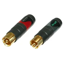Neutrik Profi - Netzanschluss - RCA männlich - Schwarz, Rot (Packung mit 2)